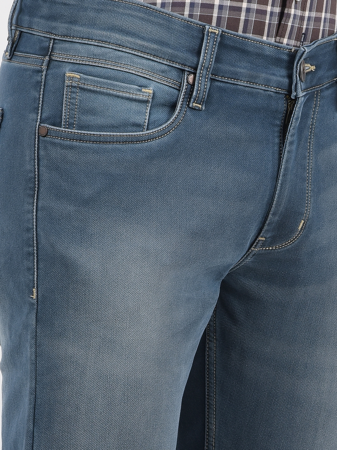 Numero Uno Men Solid Blue Jeans